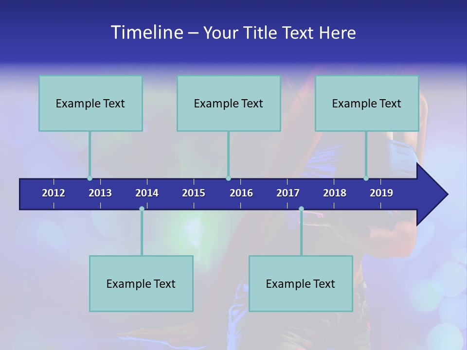 Young Clubbing Screaming PowerPoint Template