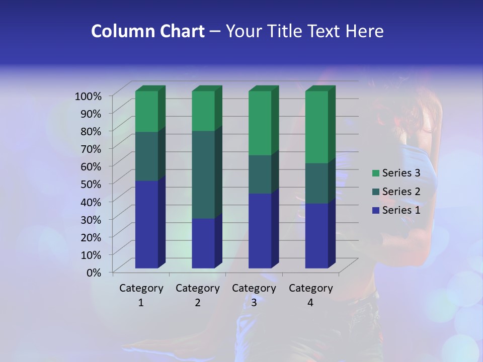 Young Clubbing Screaming PowerPoint Template