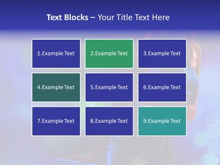 Young Clubbing Screaming PowerPoint Template