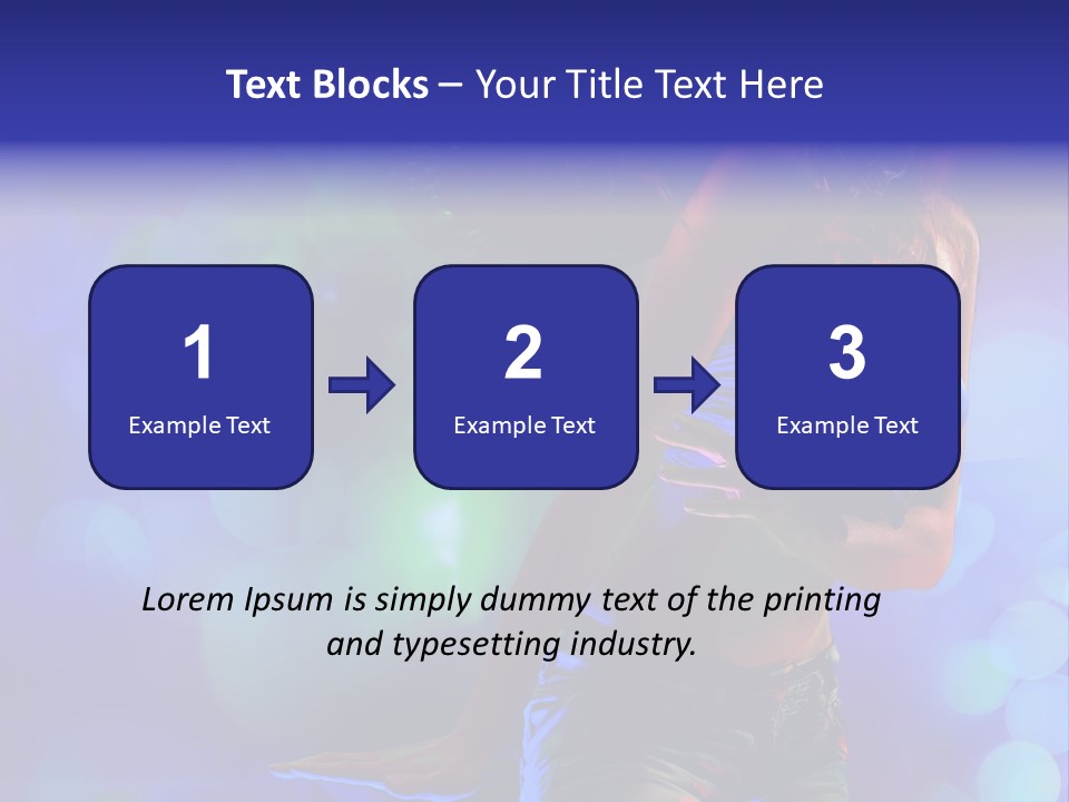 Young Clubbing Screaming PowerPoint Template
