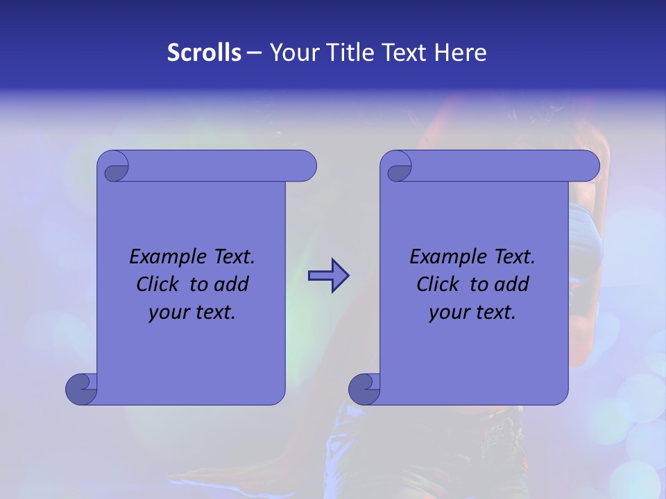 Young Clubbing Screaming PowerPoint Template
