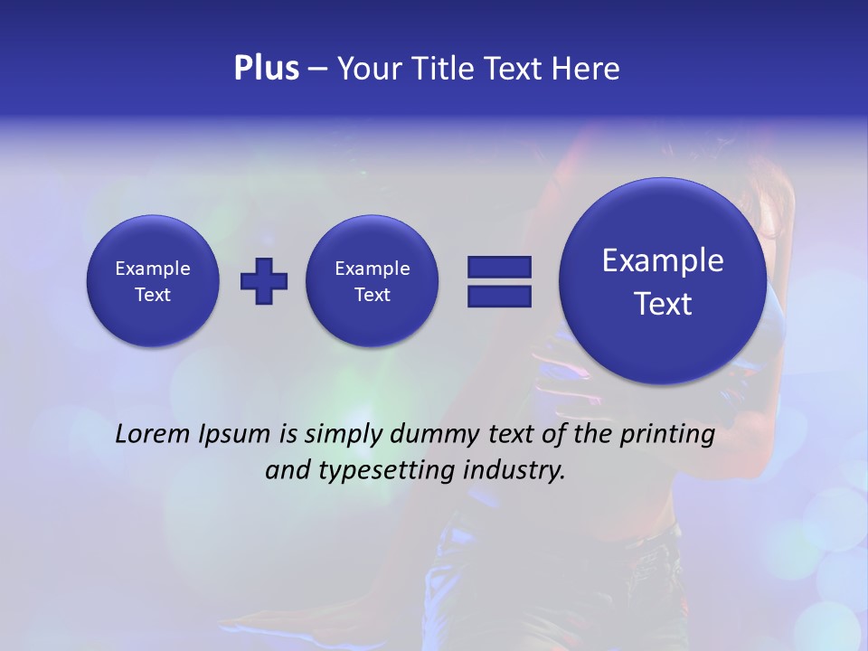 Young Clubbing Screaming PowerPoint Template