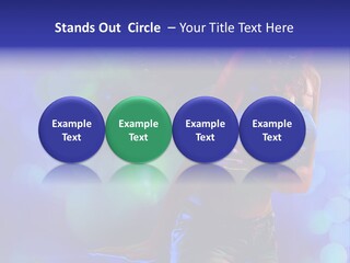 Young Clubbing Screaming PowerPoint Template
