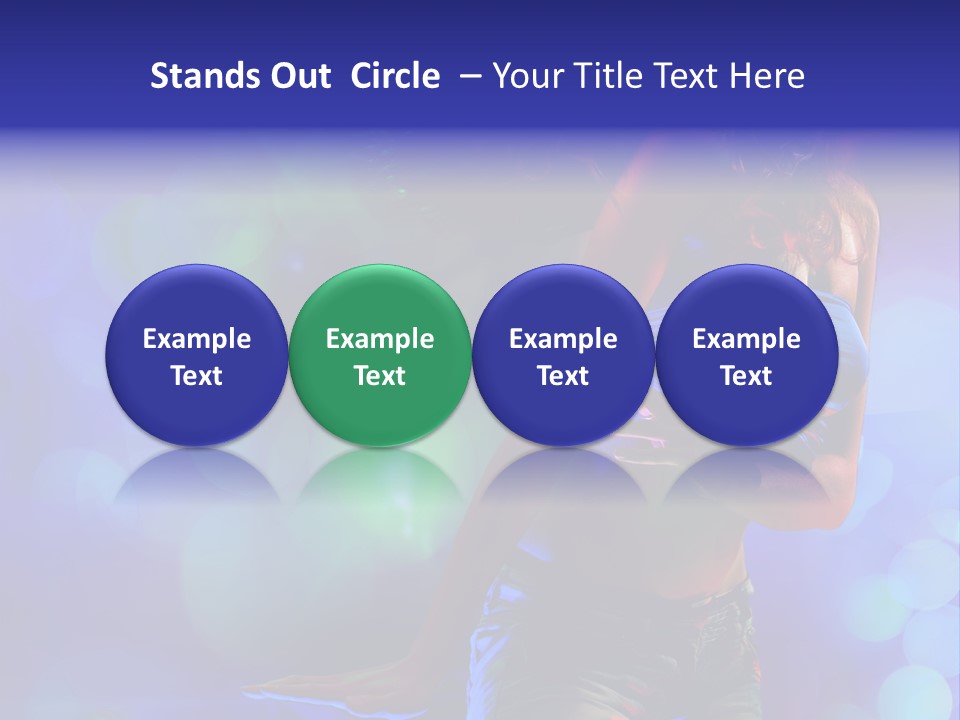 Young Clubbing Screaming PowerPoint Template