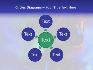 Young Clubbing Screaming PowerPoint Template