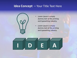 Young Clubbing Screaming PowerPoint Template