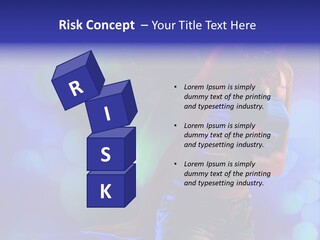 Young Clubbing Screaming PowerPoint Template