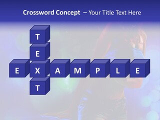 Young Clubbing Screaming PowerPoint Template