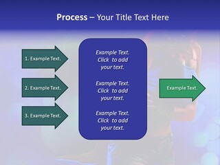 Young Clubbing Screaming PowerPoint Template