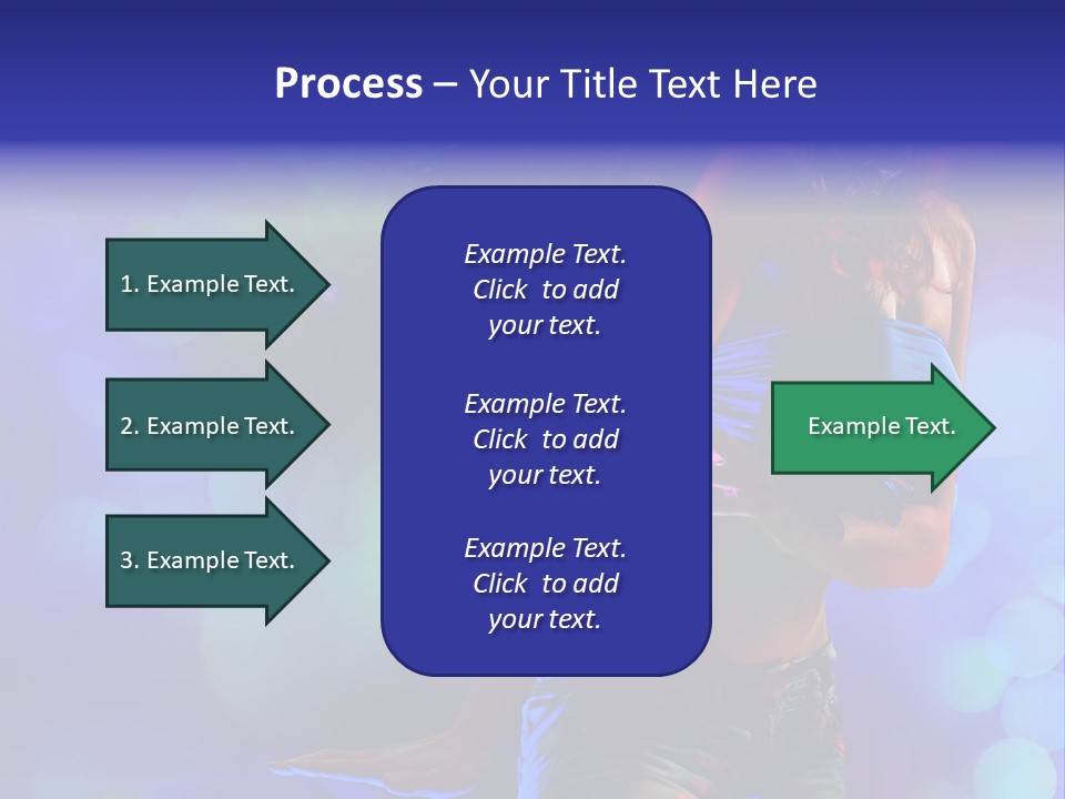 Young Clubbing Screaming PowerPoint Template