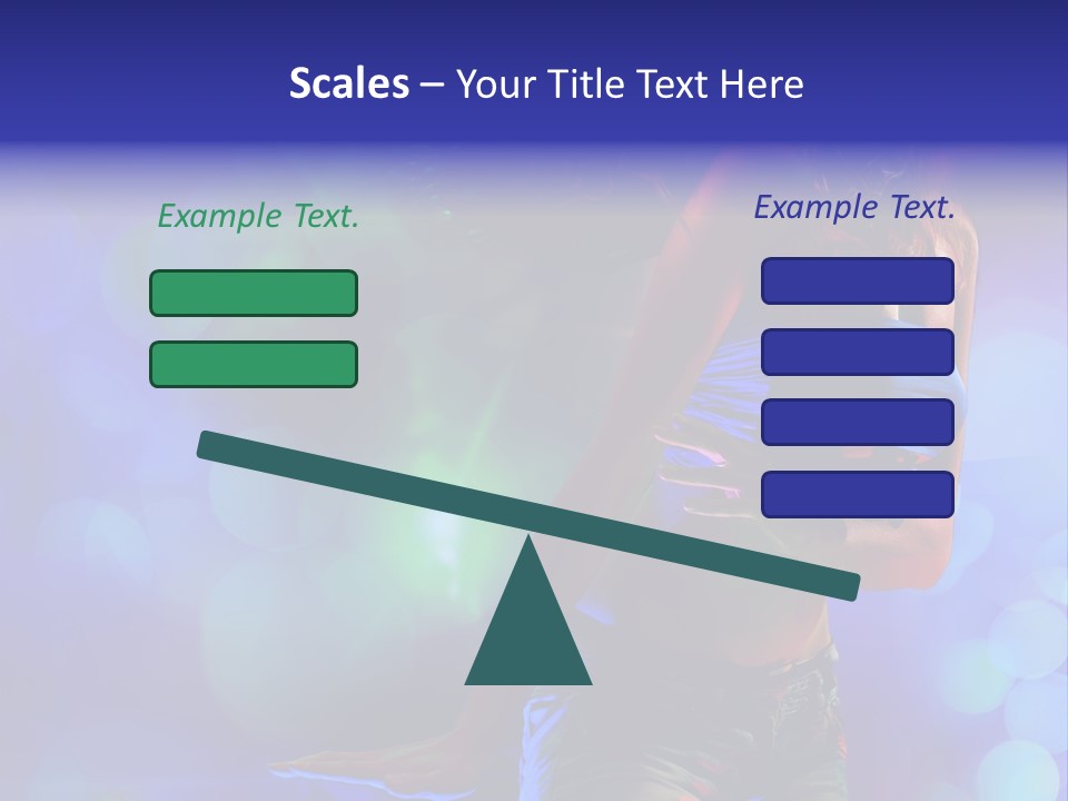 Young Clubbing Screaming PowerPoint Template