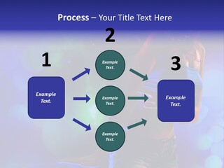 Young Clubbing Screaming PowerPoint Template