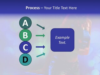 Young Clubbing Screaming PowerPoint Template