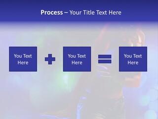 Young Clubbing Screaming PowerPoint Template