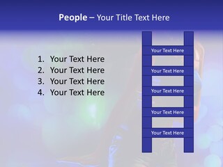 Young Clubbing Screaming PowerPoint Template