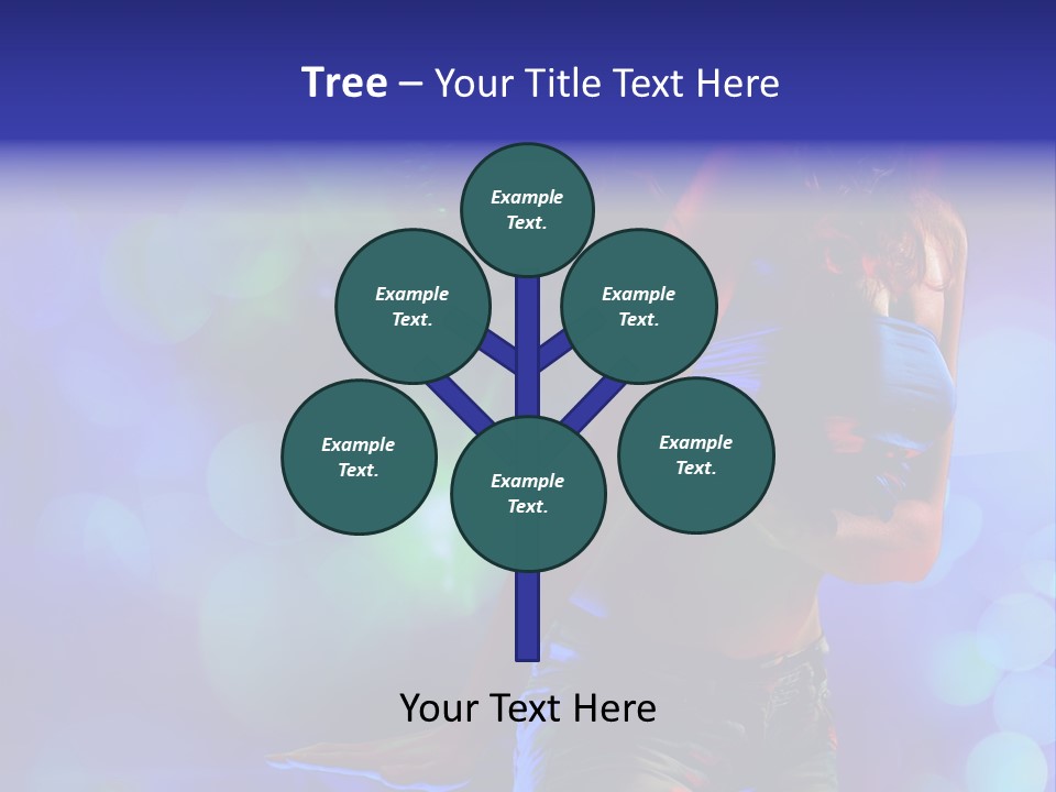 Young Clubbing Screaming PowerPoint Template