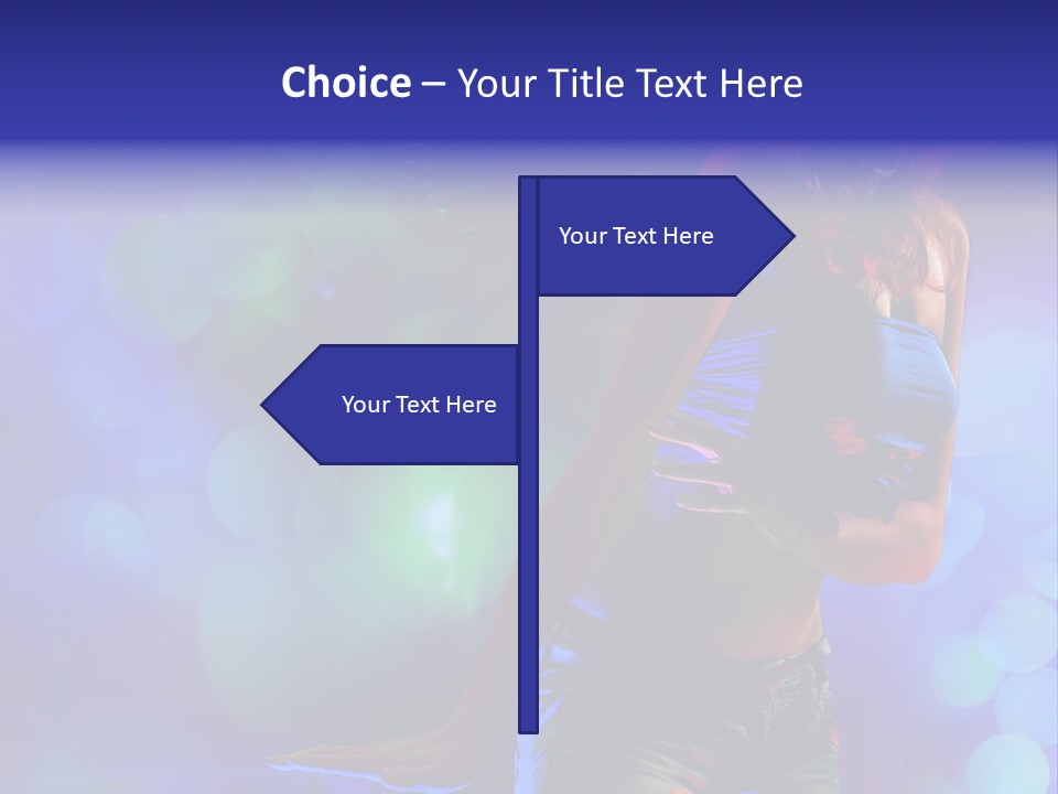 Young Clubbing Screaming PowerPoint Template