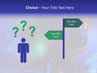 Young Clubbing Screaming PowerPoint Template