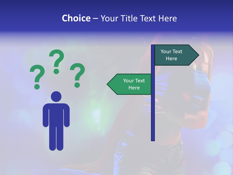 Young Clubbing Screaming PowerPoint Template