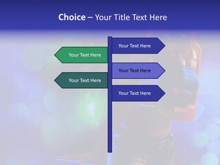 Young Clubbing Screaming PowerPoint Template