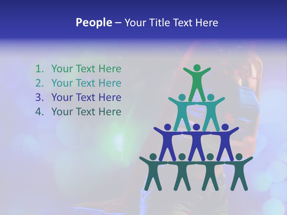 Young Clubbing Screaming PowerPoint Template