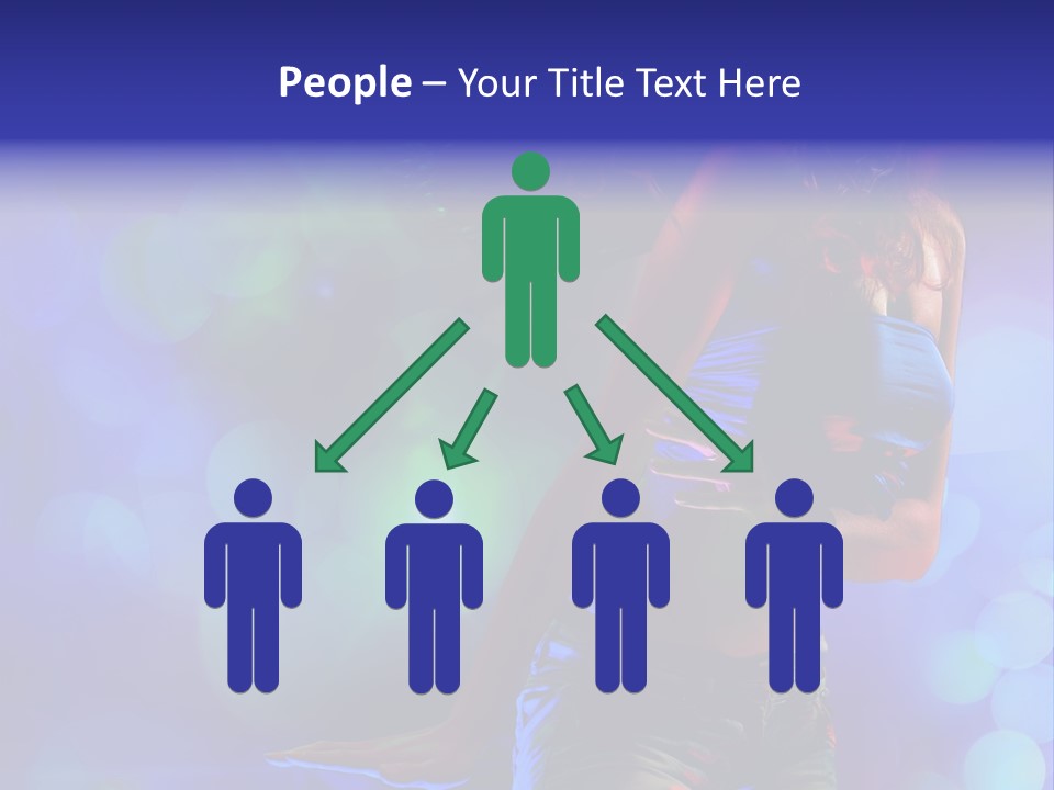 Young Clubbing Screaming PowerPoint Template