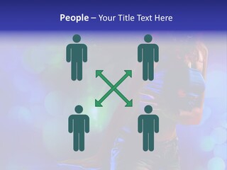 Young Clubbing Screaming PowerPoint Template