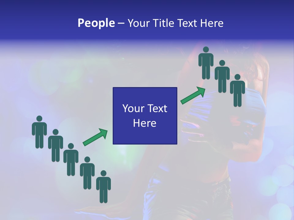 Young Clubbing Screaming PowerPoint Template