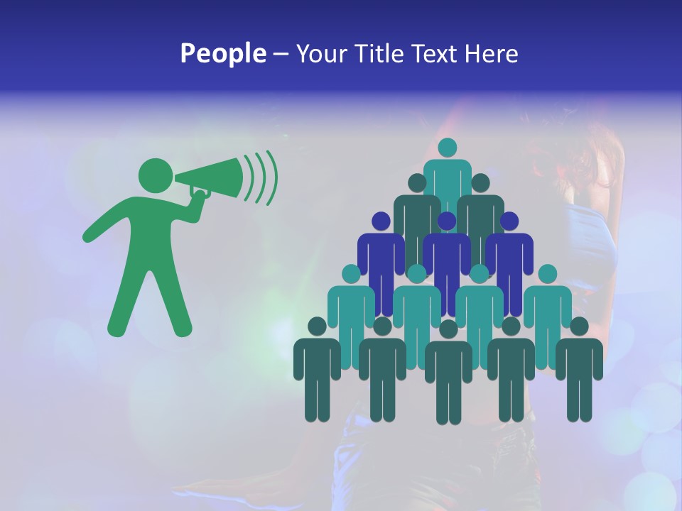 Young Clubbing Screaming PowerPoint Template