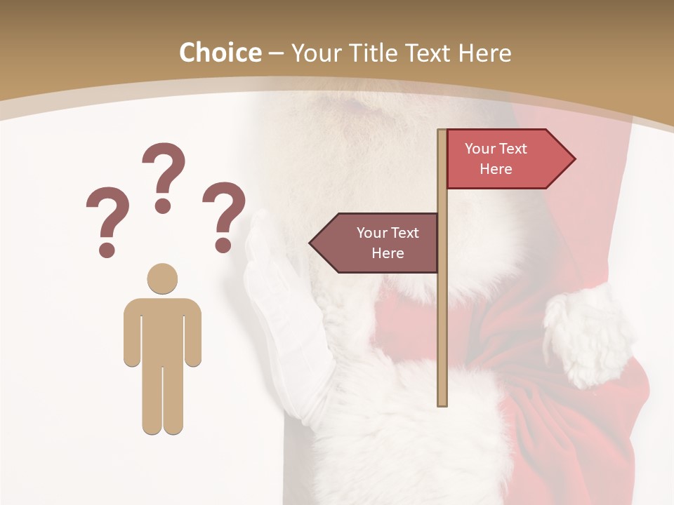 New Holding Men PowerPoint Template