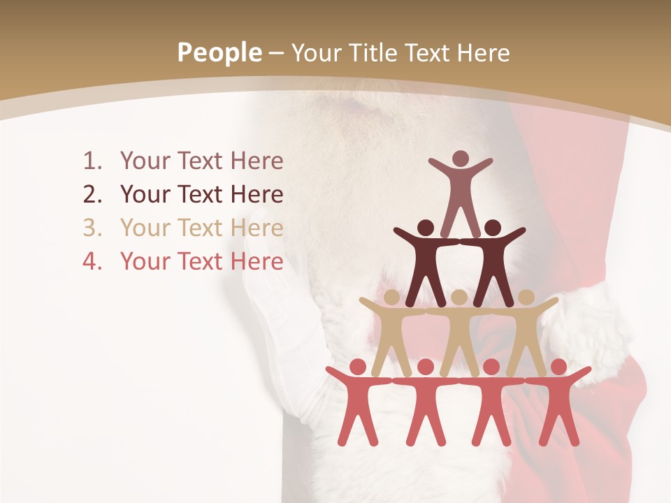 New Holding Men PowerPoint Template