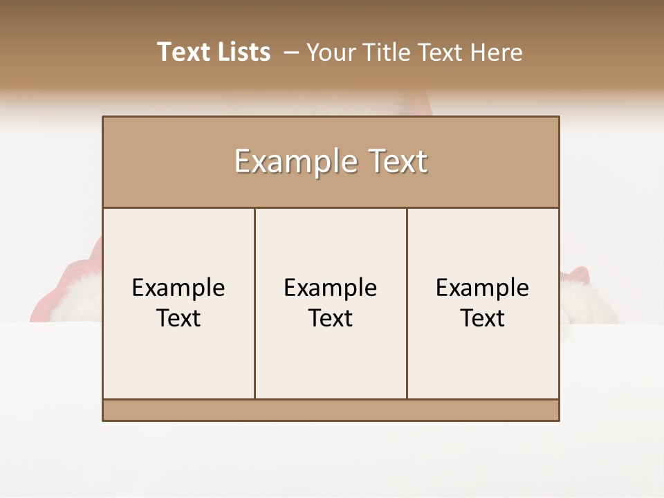 A Man Dressed As Santa Claus Holding A Sign PowerPoint Template