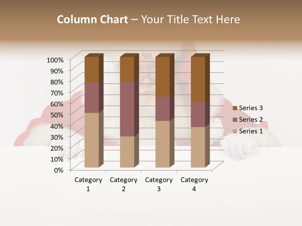 A Man Dressed As Santa Claus Holding A Sign PowerPoint Template