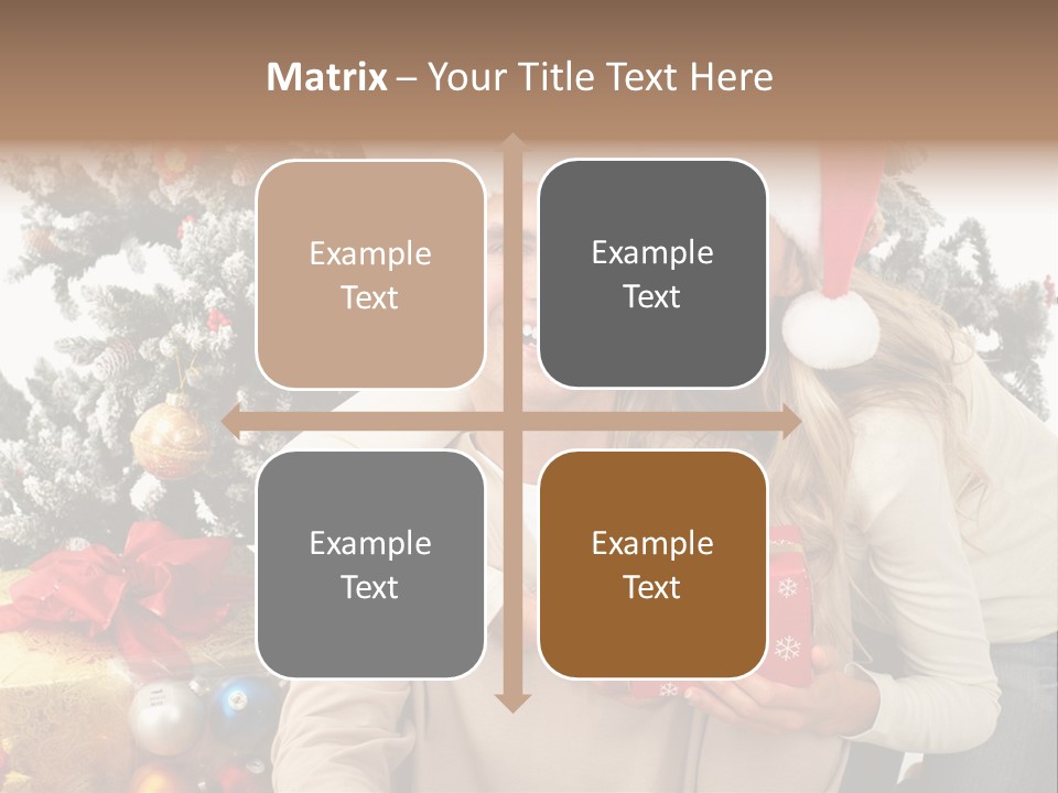 Gift Smile Isolated PowerPoint Template