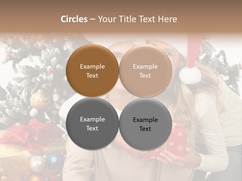 Gift Smile Isolated PowerPoint Template