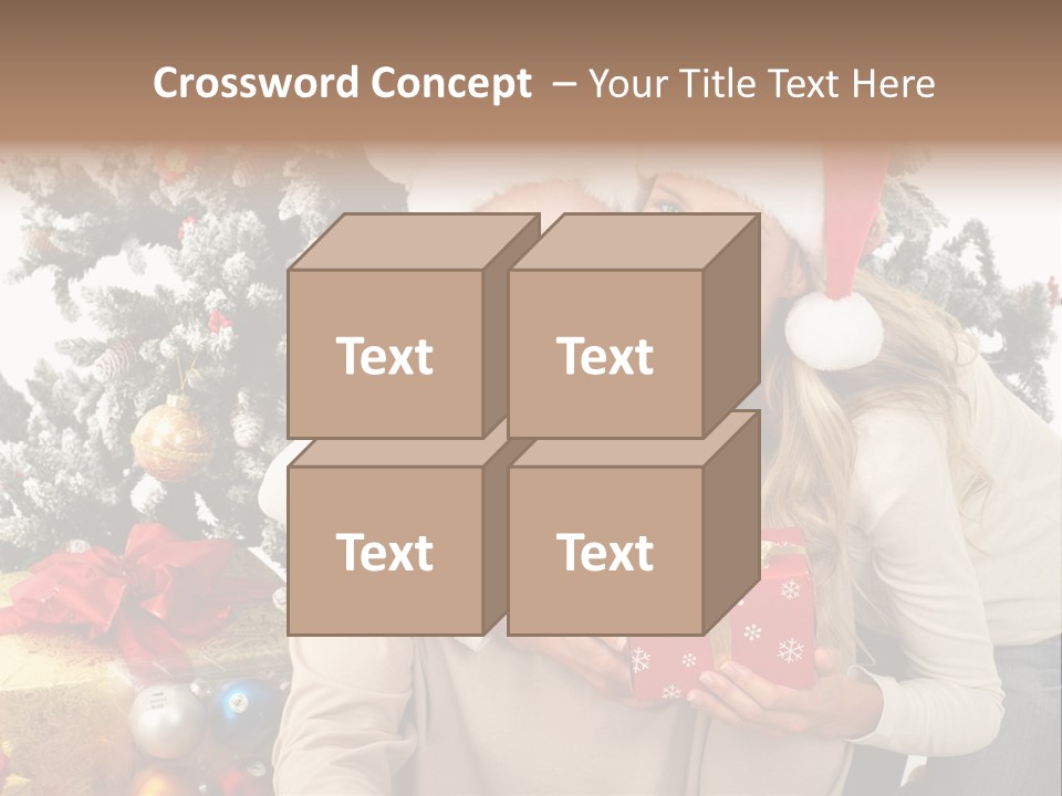 Gift Smile Isolated PowerPoint Template