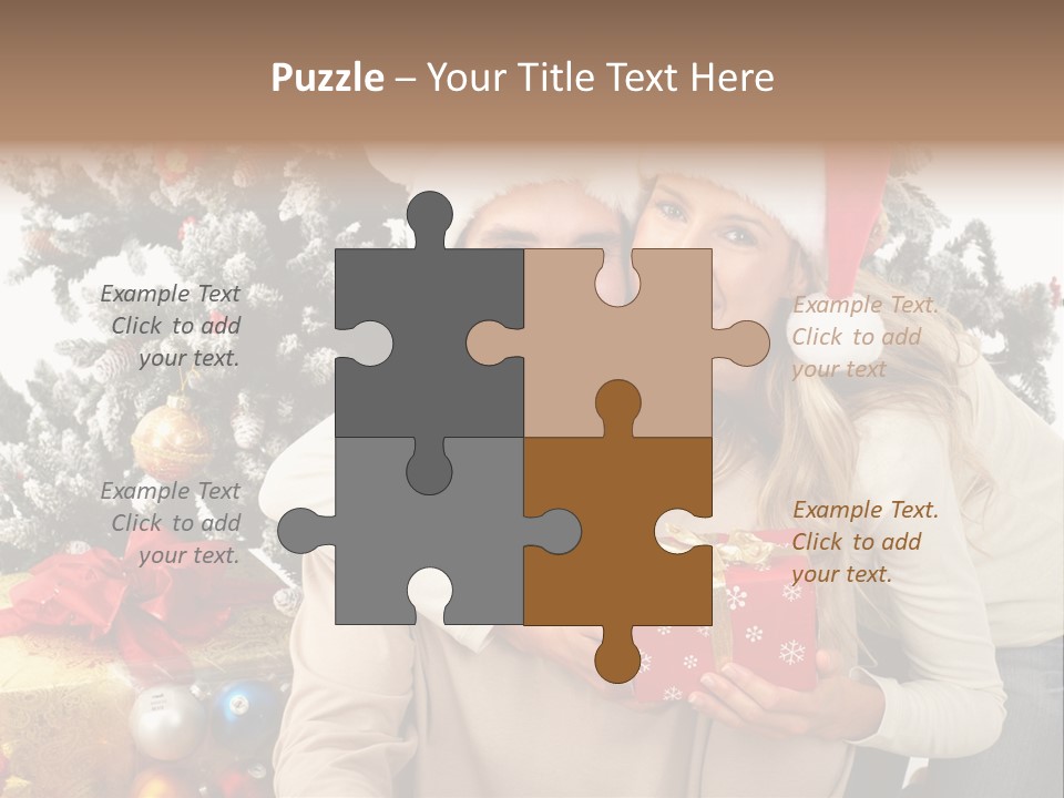 Gift Smile Isolated PowerPoint Template