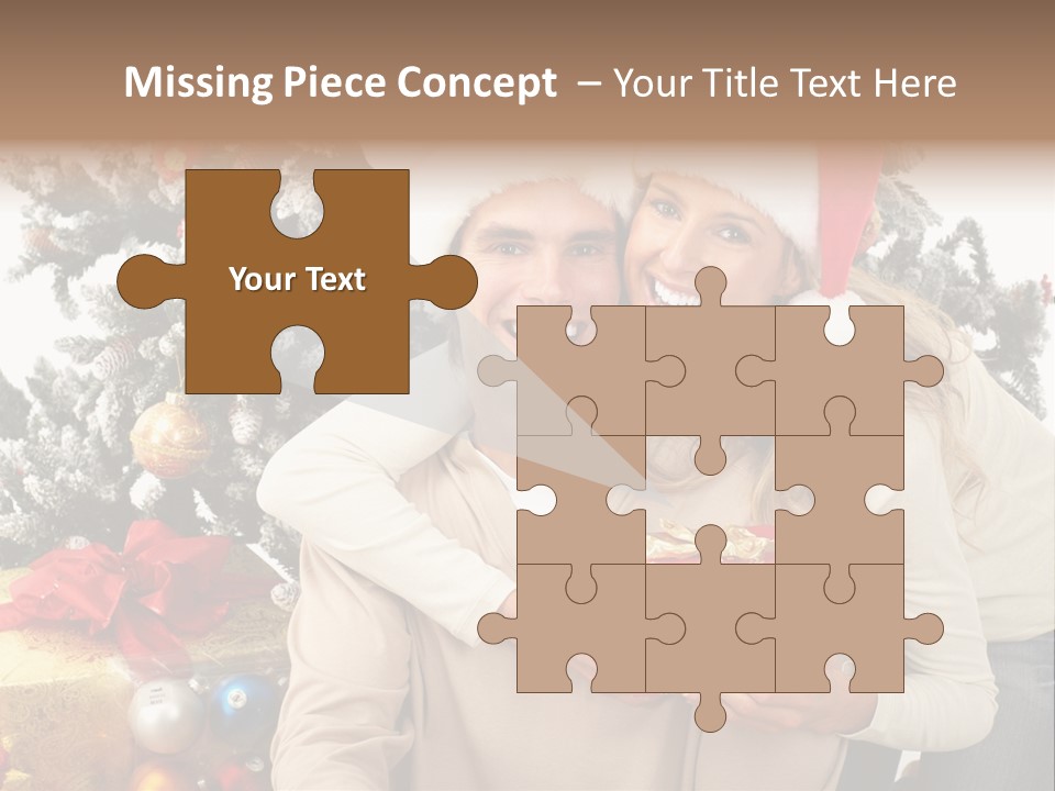 Gift Smile Isolated PowerPoint Template