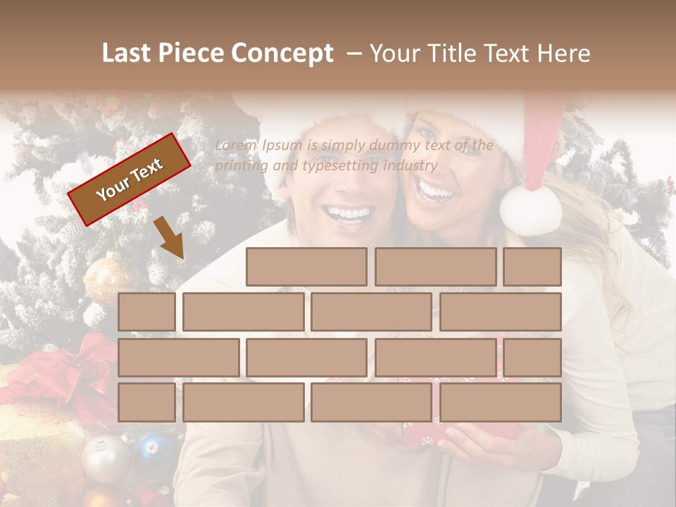 Gift Smile Isolated PowerPoint Template