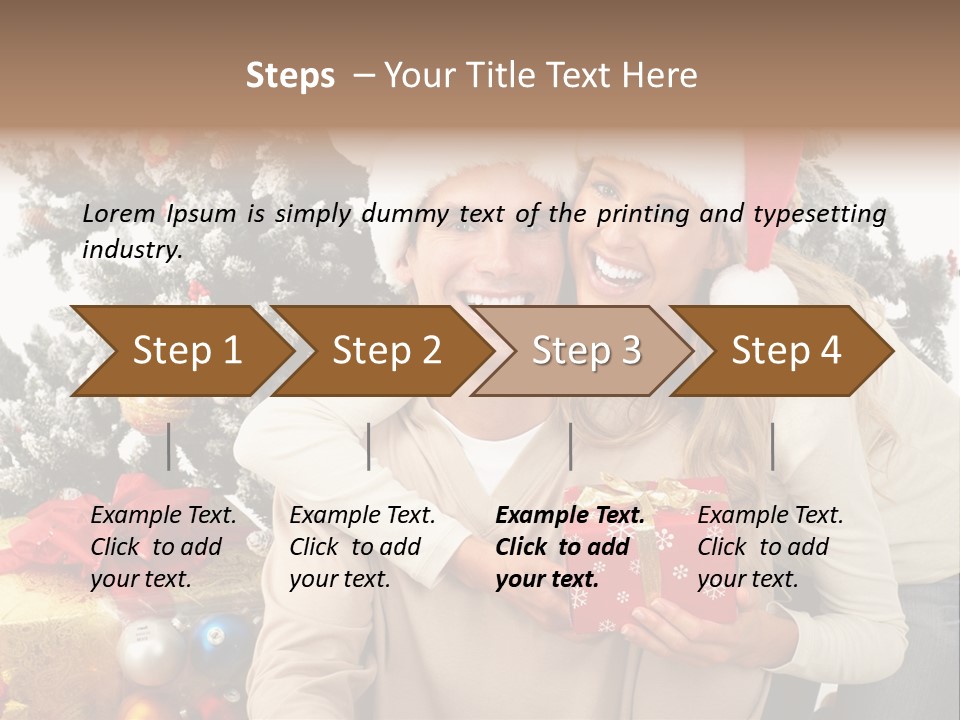 Gift Smile Isolated PowerPoint Template