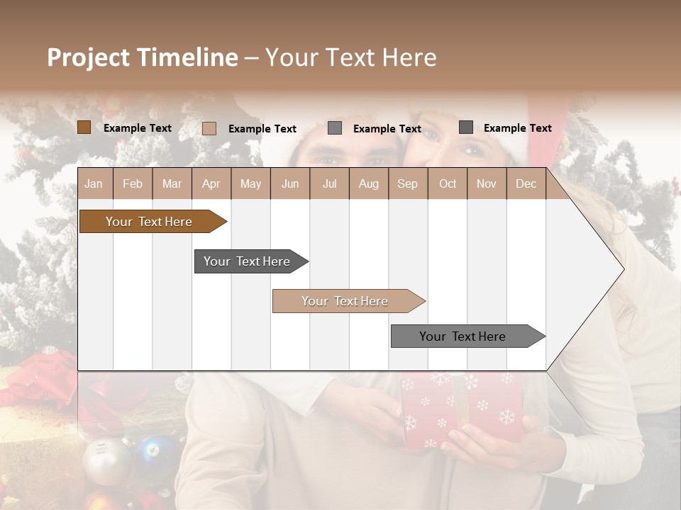 Gift Smile Isolated PowerPoint Template