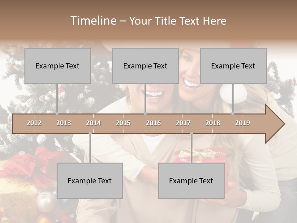 Gift Smile Isolated PowerPoint Template