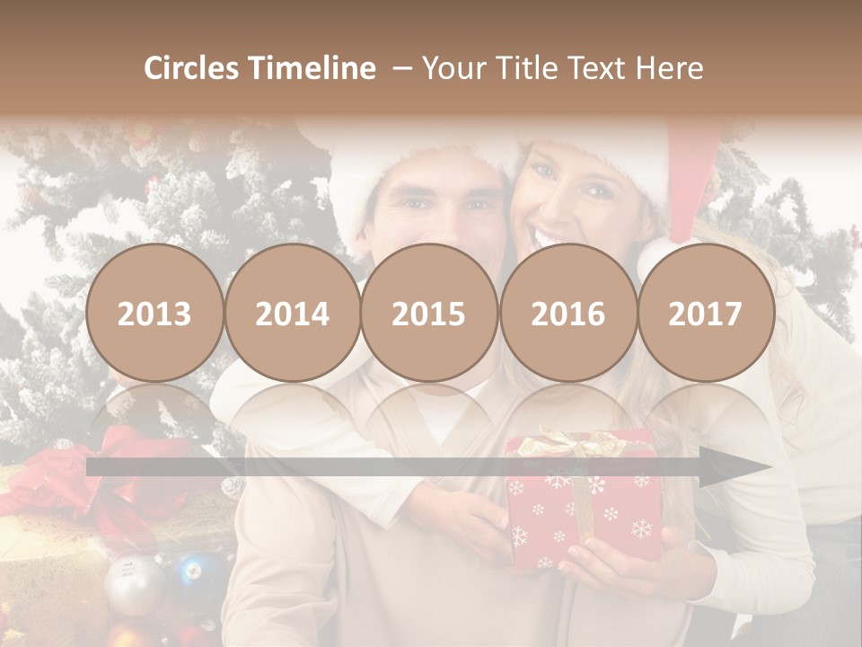 Gift Smile Isolated PowerPoint Template