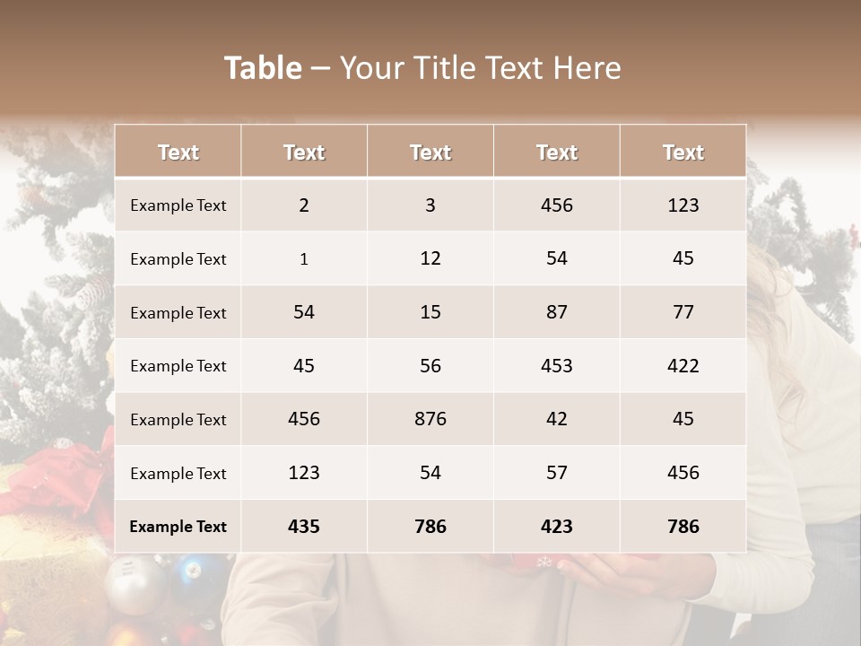 Gift Smile Isolated PowerPoint Template