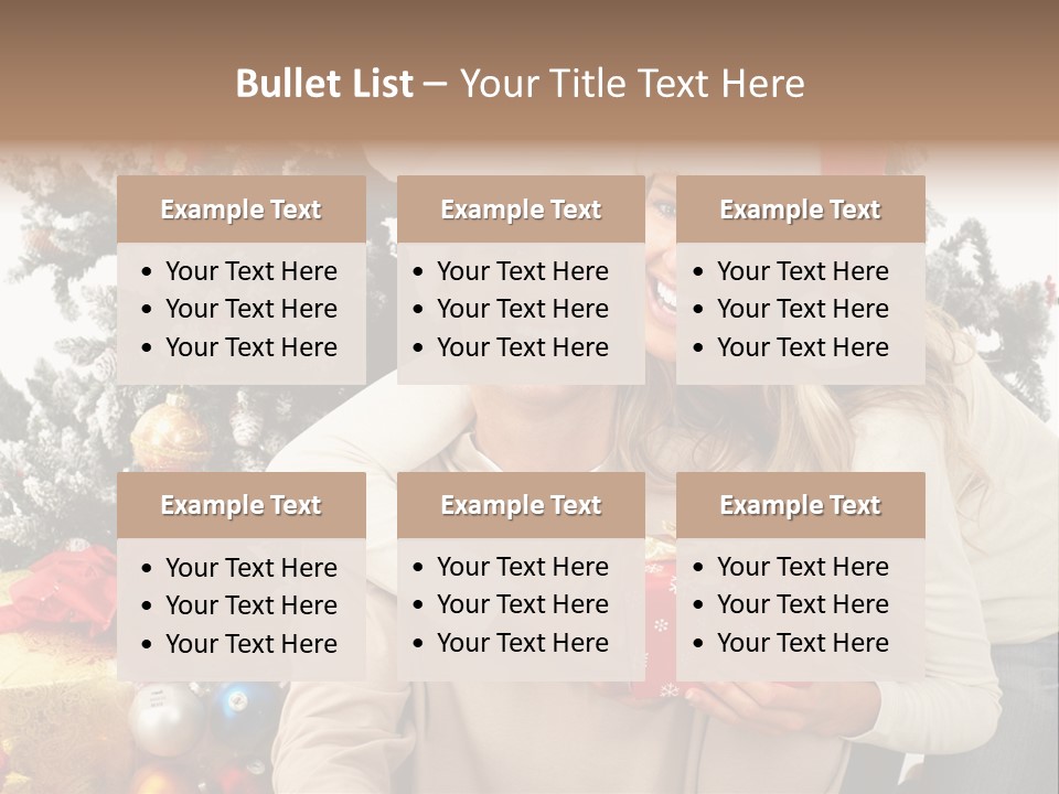 Gift Smile Isolated PowerPoint Template