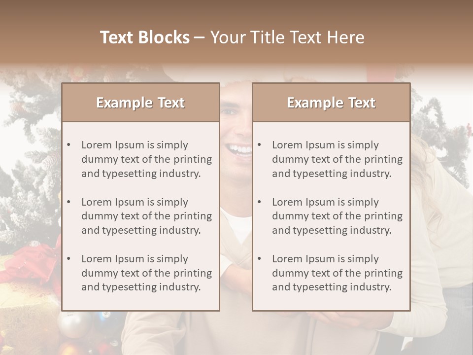 Gift Smile Isolated PowerPoint Template