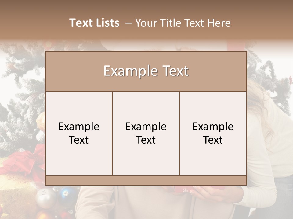 Gift Smile Isolated PowerPoint Template