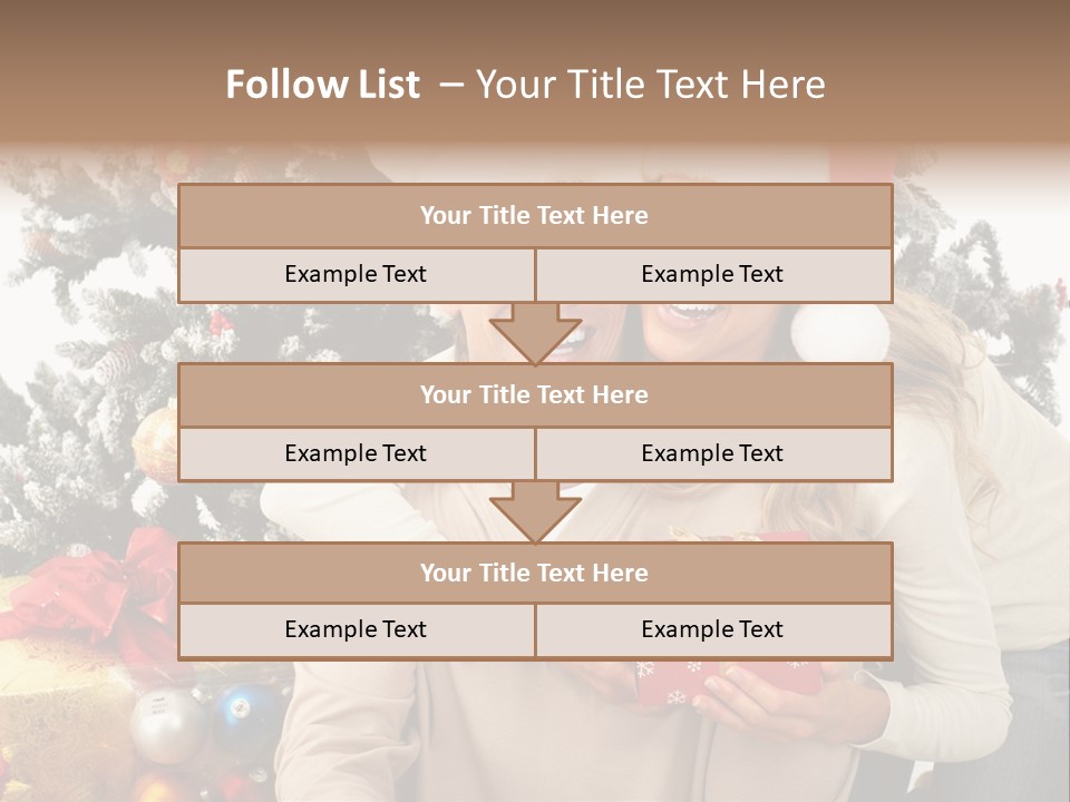 Gift Smile Isolated PowerPoint Template