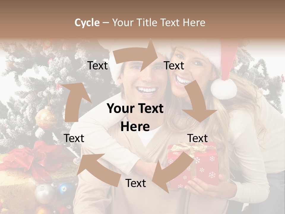Gift Smile Isolated PowerPoint Template
