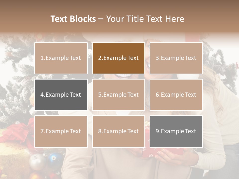 Gift Smile Isolated PowerPoint Template